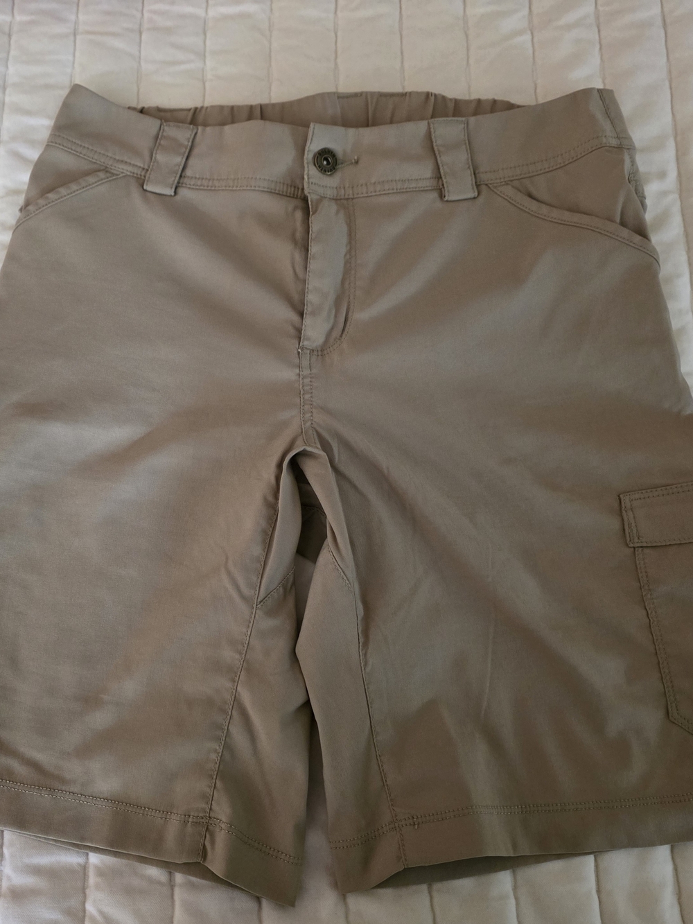 Duluth Trading Co Khaki/Tan Women's Dry on the Fly Shorts
